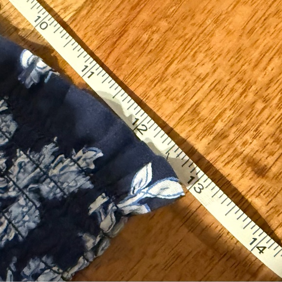 J Crew Floral Ruffle Smocked Waist Skirt Size XS NWT - Picture 7 of 8